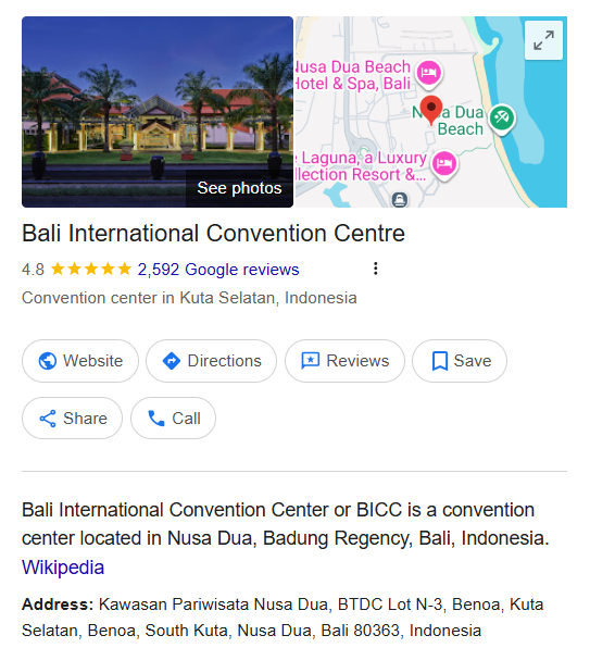 Bali International Convention Centre (BICC) - Nusa Dua