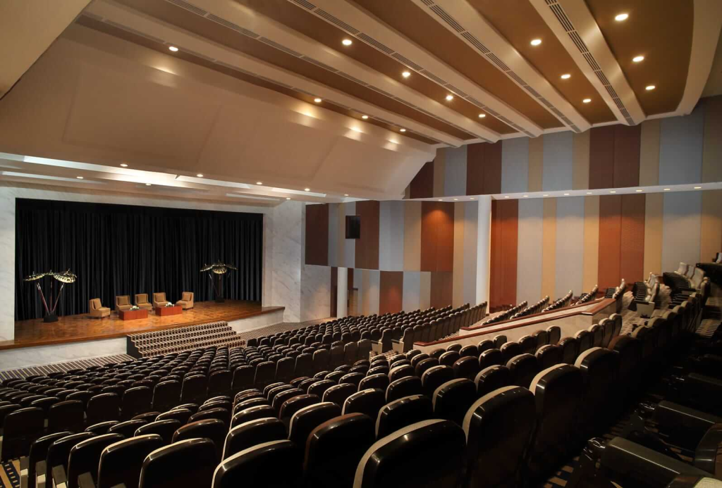 MICE in Bali event venue featuring a modern conference hall, professional meeting facilities, and world-class services for corporate gatherings and business events.