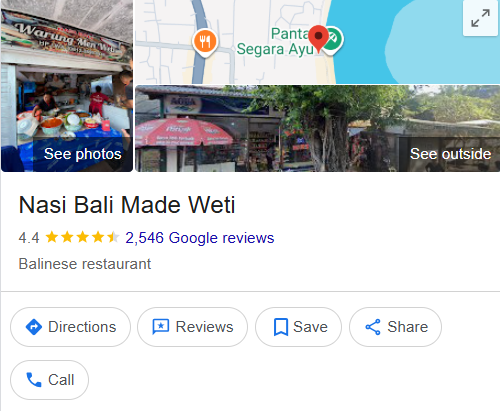 9. Warung Nasi Bali Men Weti — Segara Ayu 路