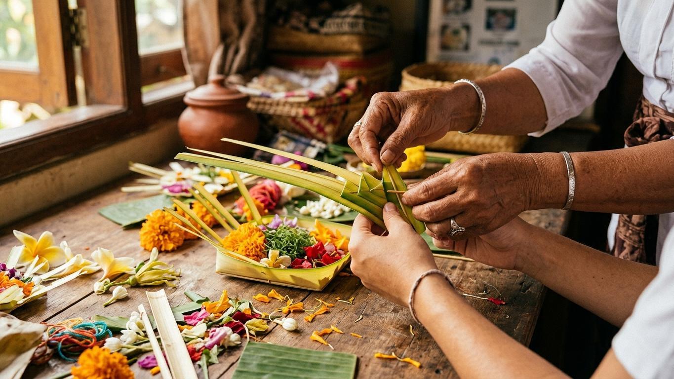 canang making in bali – How to Make a Canang Sari, Step by Step – 4
